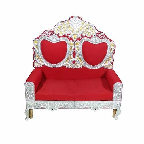 Red Wedding Reception Sofa
