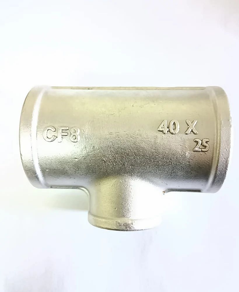 Reducings Tee 1.1/2"" X 1'''' (Stainless Steel), For Gas Pipe