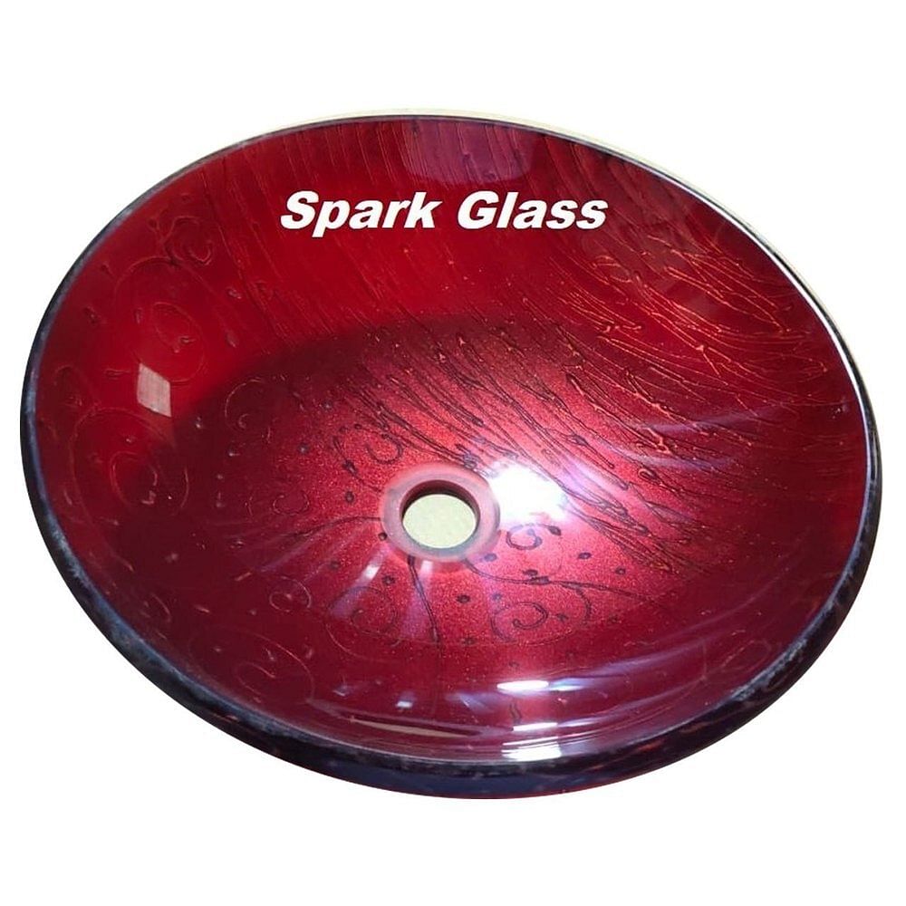 Resin Glass Bowl, Red, Table Top