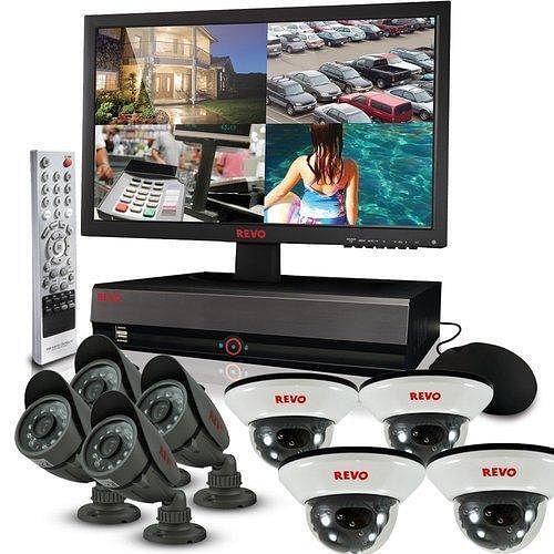 Revo CCTV Security System, for Outdoor Use