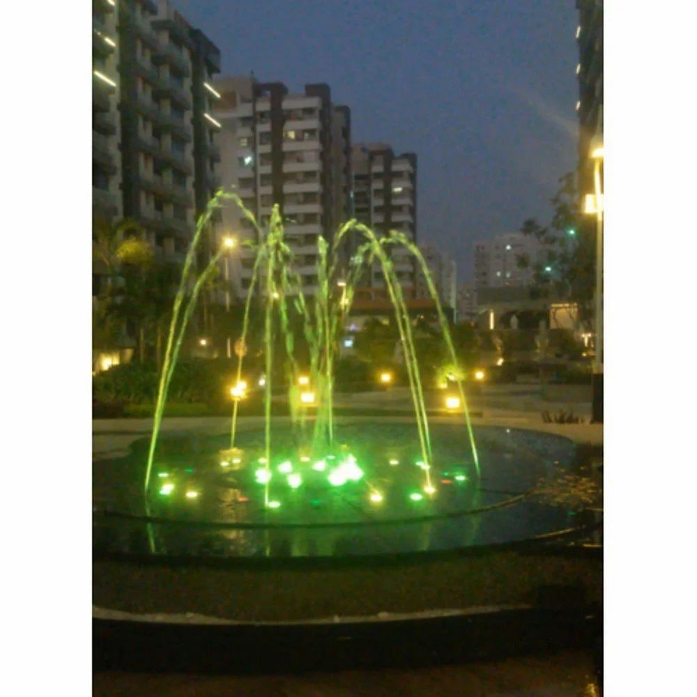 Rgb Colour Changing Outdoor Musical Programmable Fountain, For Outdoor