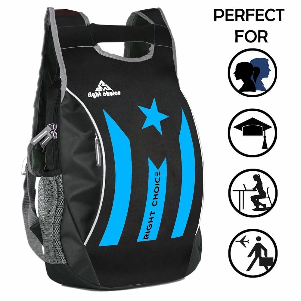 Right Choice 24L Black Polyester Laptop Backpack Bag, Capacity: 25 L