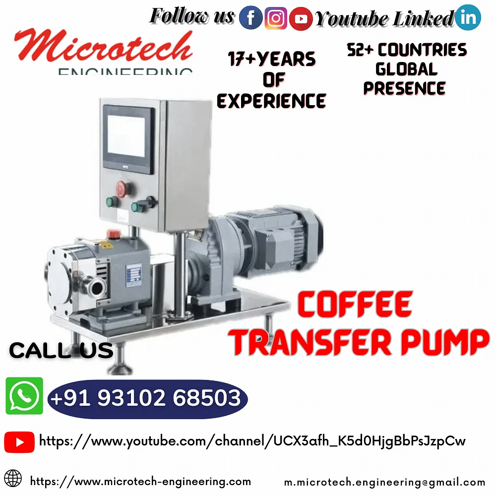 RLP Standard Coffee Transfer Pump, Model: MICROTECH ENGINEERING, Model Name/Number: Ctp