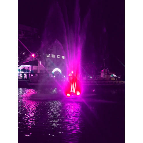 Rock Stand Pink Heavy Boat Floating Fountain Kolkata India