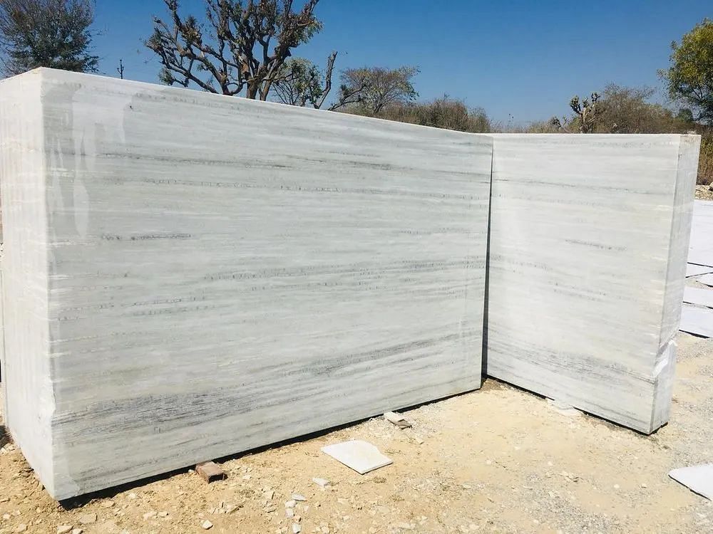 Rough Finish Indian Arna White Marble, Thickness: 15-20 mm, Floor,Wall