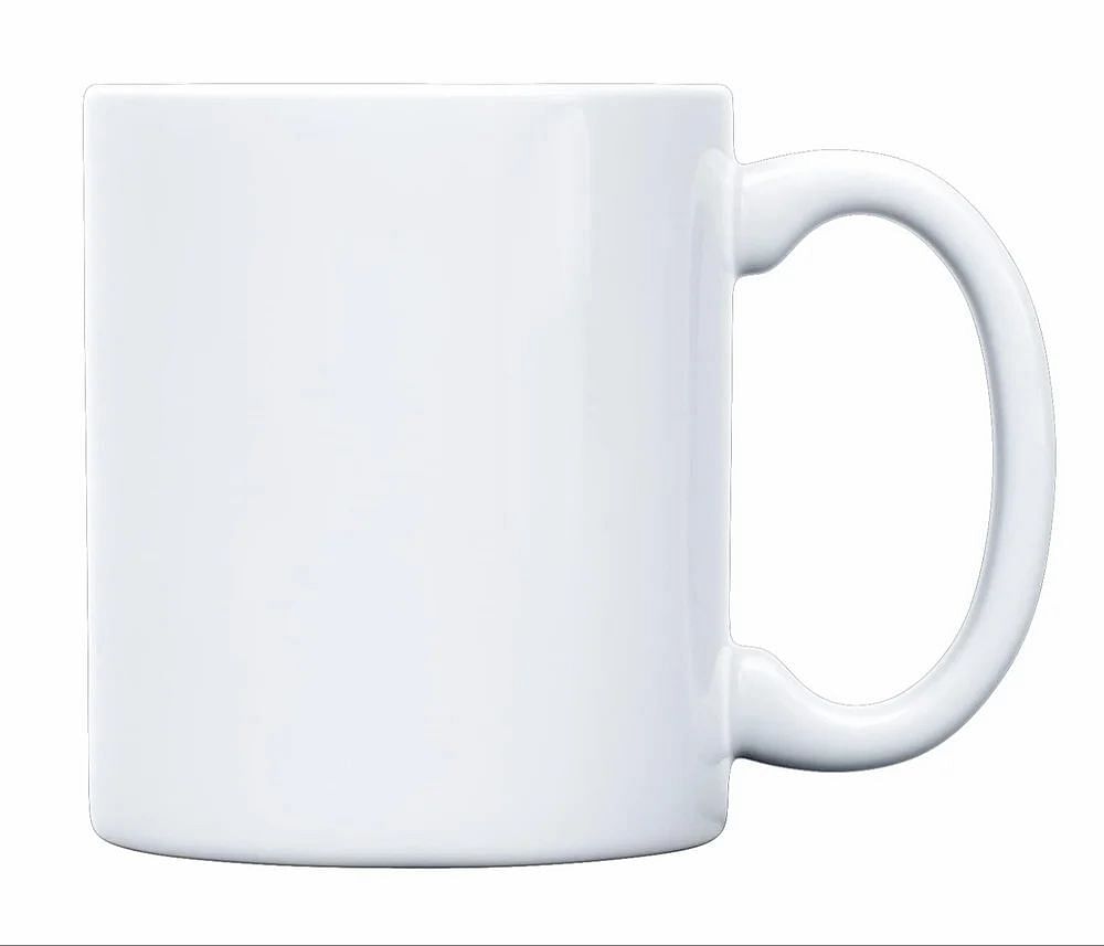 Round 11 Oz White Sublimation Mug, Material: Ceramic, Capacity: 325ML