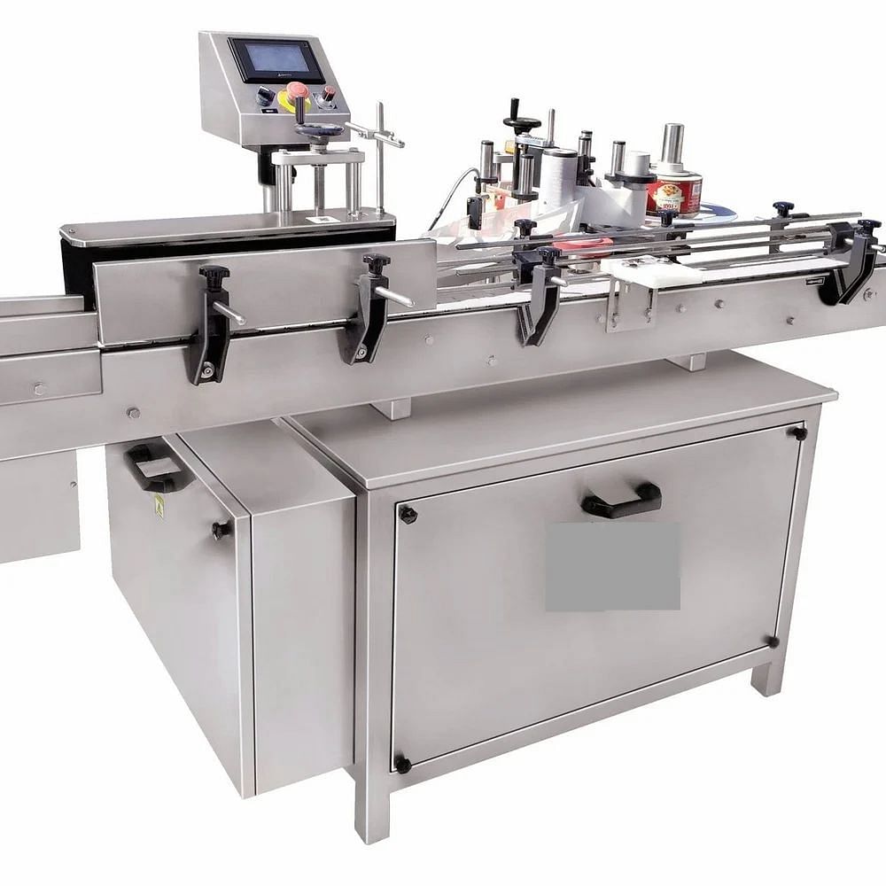 Round MS PET Bottle Labeling Machine, Capacity: 40 BPM