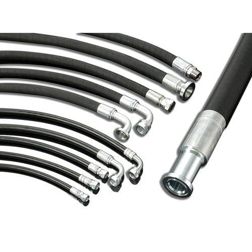 Round rubber Hydaurlic Hose Pipe, For oil pressure, Two Braids