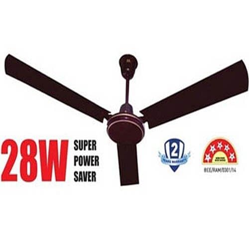 RR Electric Brown 28W Energy Saving Ceiling Fan, Sweep Size: 1200, Fan Speed: 335RPM