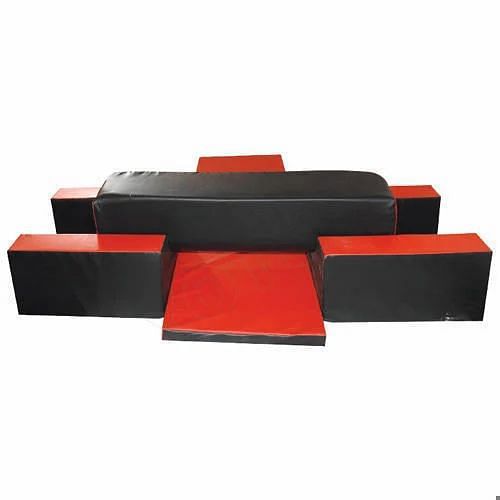 Rubber Black & Red 4pcs Flaty Play Set