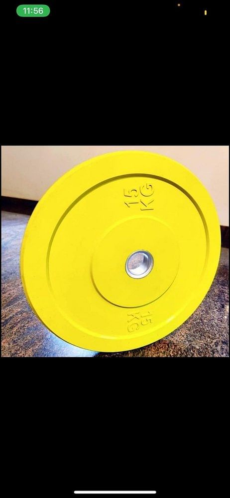 Rubber Bumper Weightlifting Plate