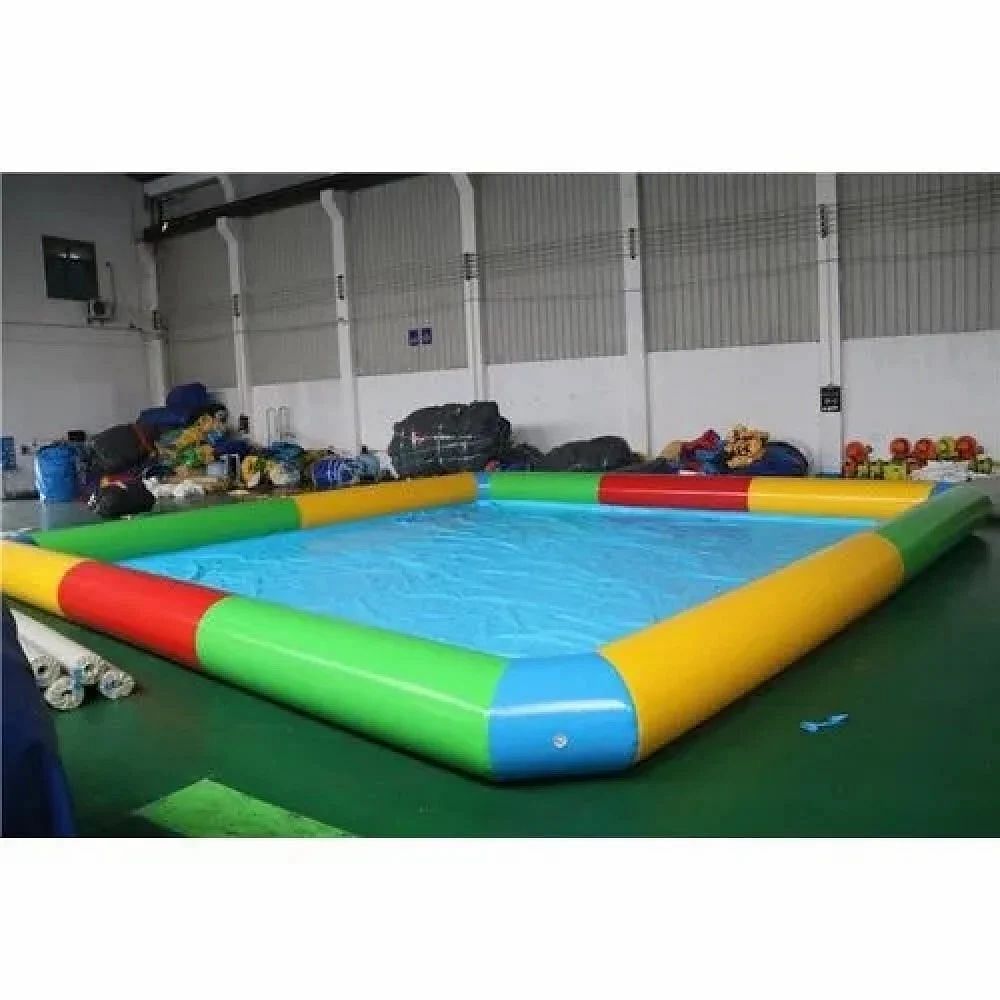 Rudram 1.8 Feet Inflatable Multi Colour Pool With Blower, For Amusement Park, Size/Dimension: 20 X 20 Feet