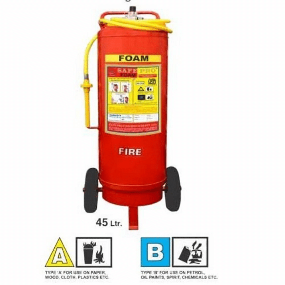 Safe Pro Mild Steel 45 Ltr Foam Type Fire Extinguisher, For Office,Industrial and Factory