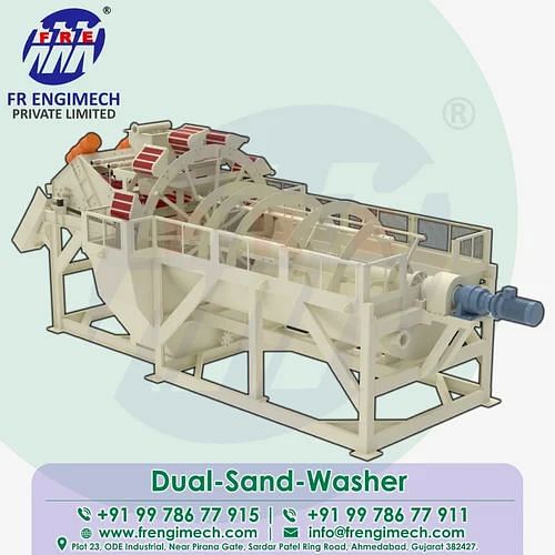 Sand washing and Dewatering machine, 50 Ton/hr