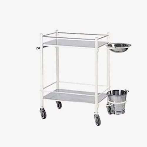 Sarvagya Stainless Steel Hospital Dressing Trolley