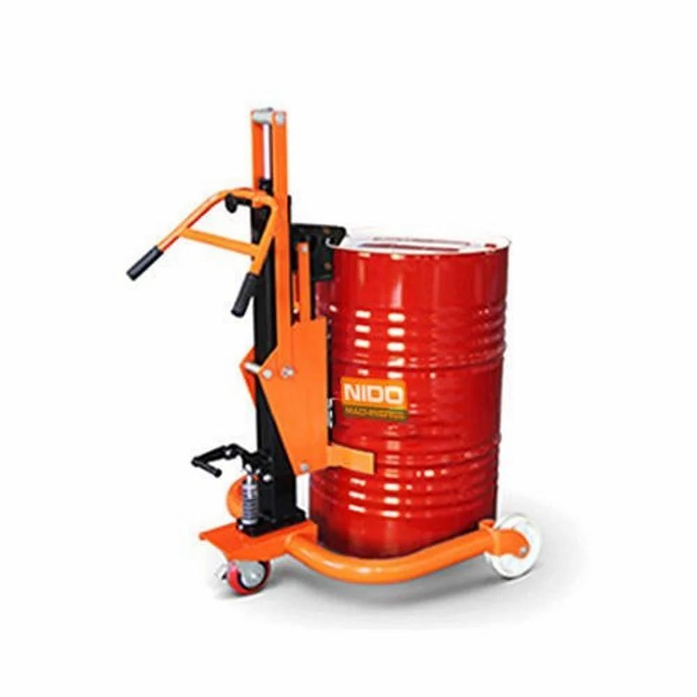 Sastha Equipments Mild Steel MS Hydraulic Drum Trolleys, For Industrial, No Of Wheels: 3