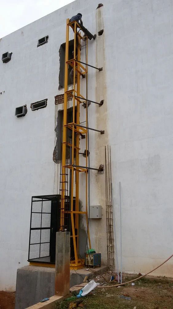 Sastha Equipments Wall Mounted Goods Lift, For Industrial, Capacity: 5 Ton