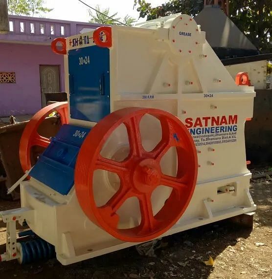 Satnam Engineering Mild Steel Double Toggle Jaw Crusher, For Construction Industries