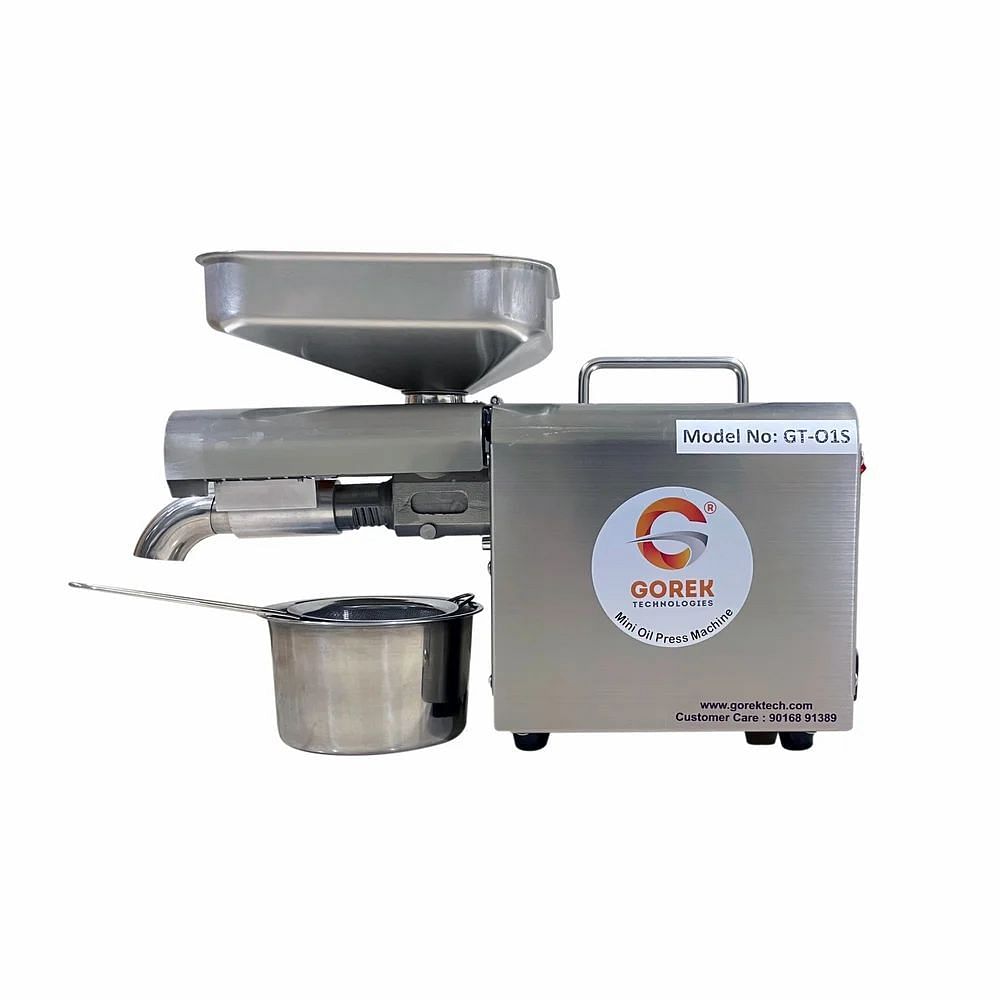 Screw Press Domestic Expeller Sesame Oil Extract Machine, Capacity: upto 1 ton/day