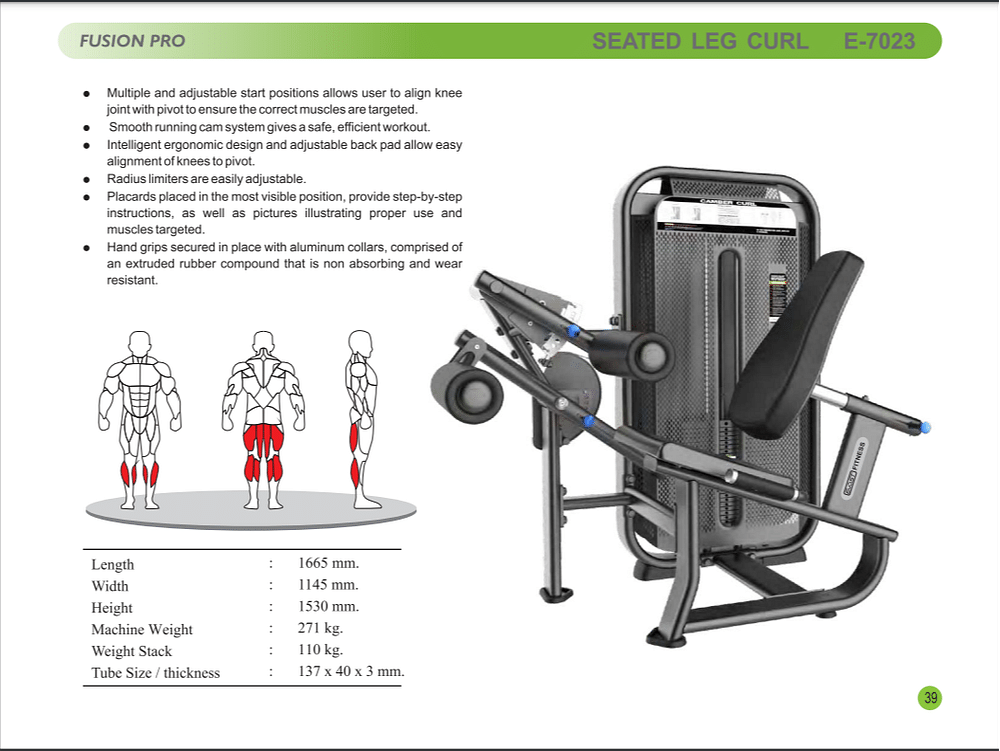 Seated Leg Curl, For Gym