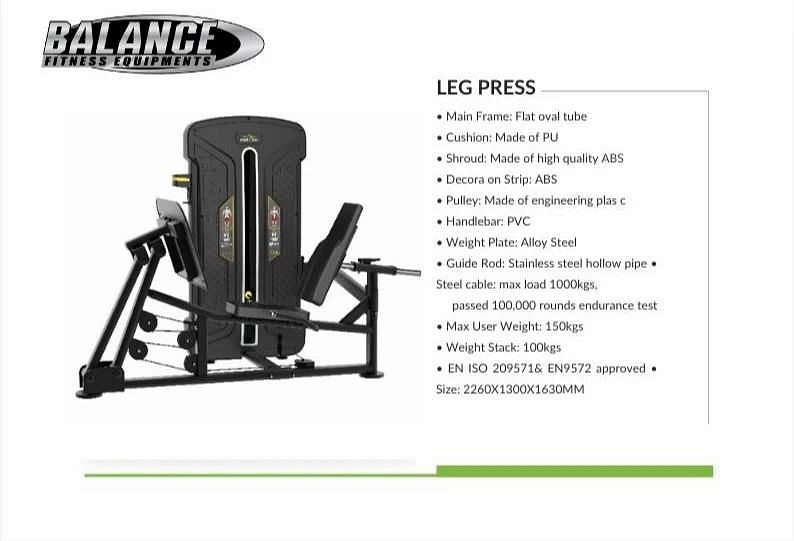 Seated Leg Press Machine With 100 Kg, For Gym