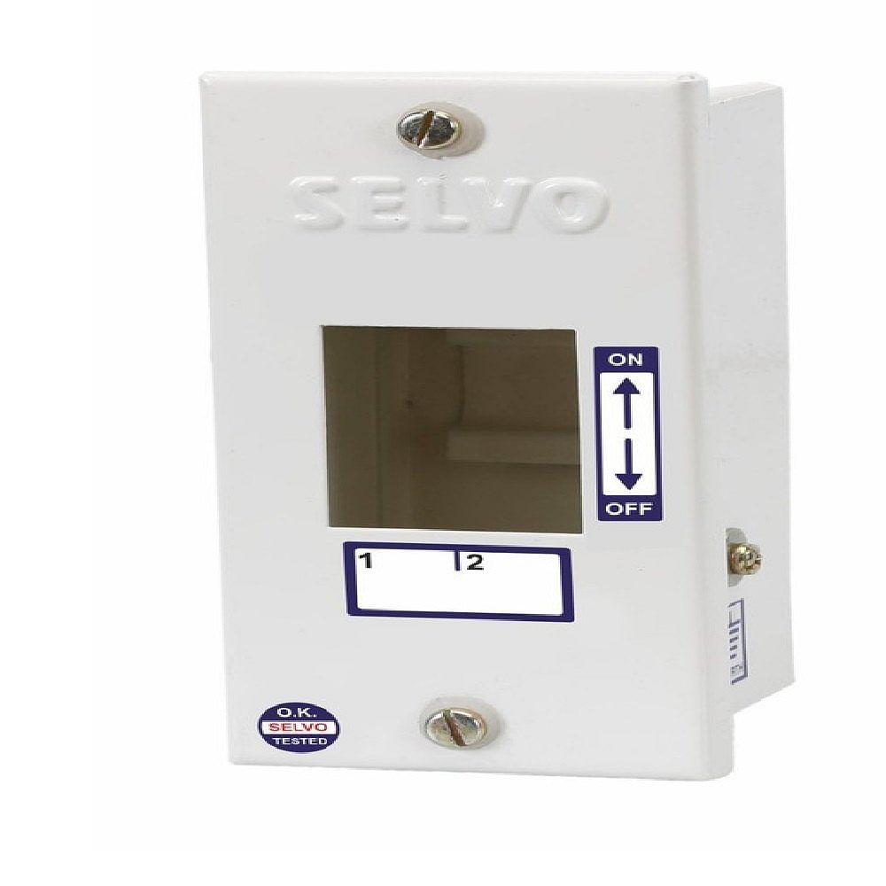 Selvo 2 Pole MCB Metal Enclosure