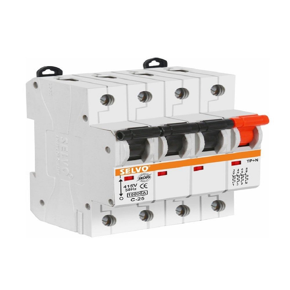 Selvo C-25A Three Pole Neutral MCB