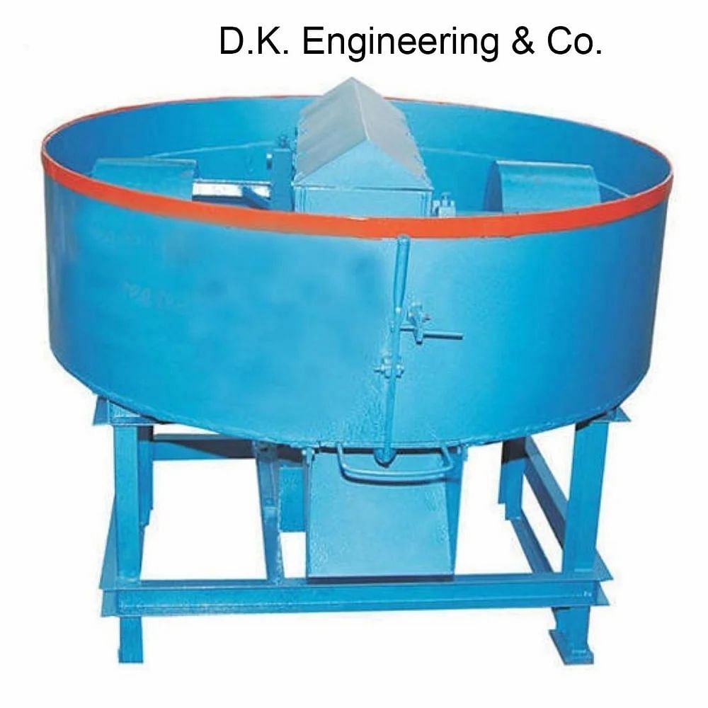 Semi-Automatic 3 HP Concrete Pan Mixture Machine