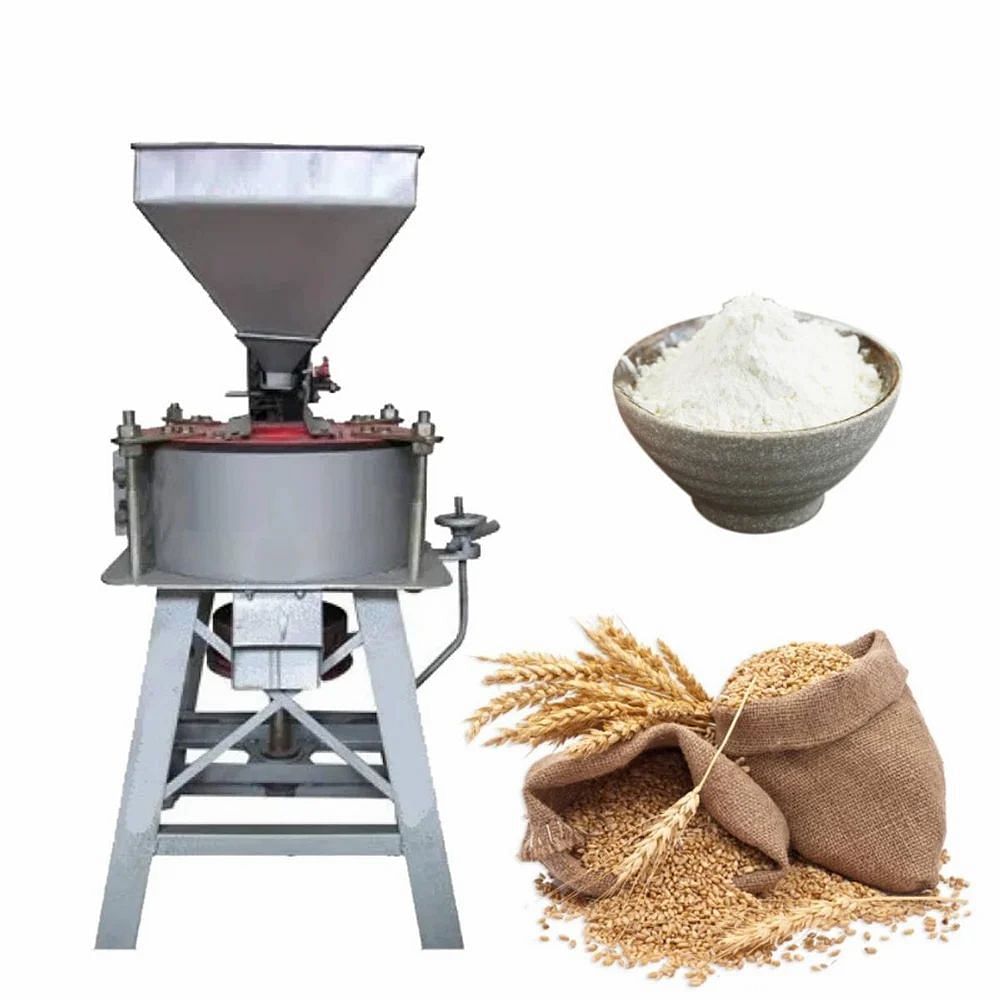 Semi Automatic 7.5 HP Commercial 20inch Horizontal Bolt Type Flour Mill