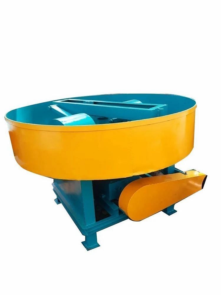 Semi-Automatic Concrete Pan Mixer, For Construction