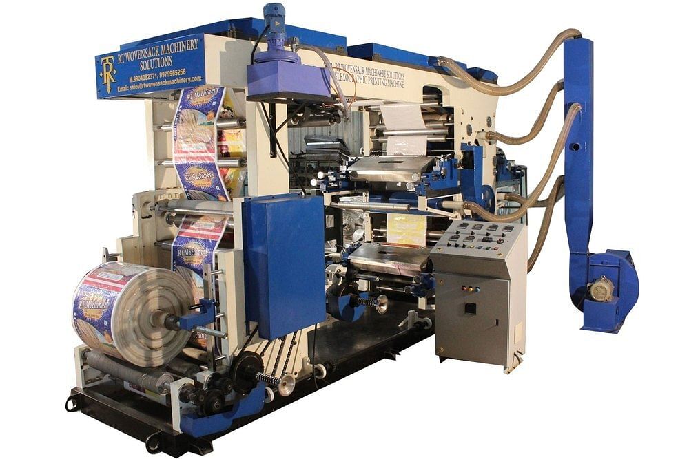 Semi Automatic Flexographic Woven Sack Printing Machine, For Industrial, Capacity: 1500bag/hr