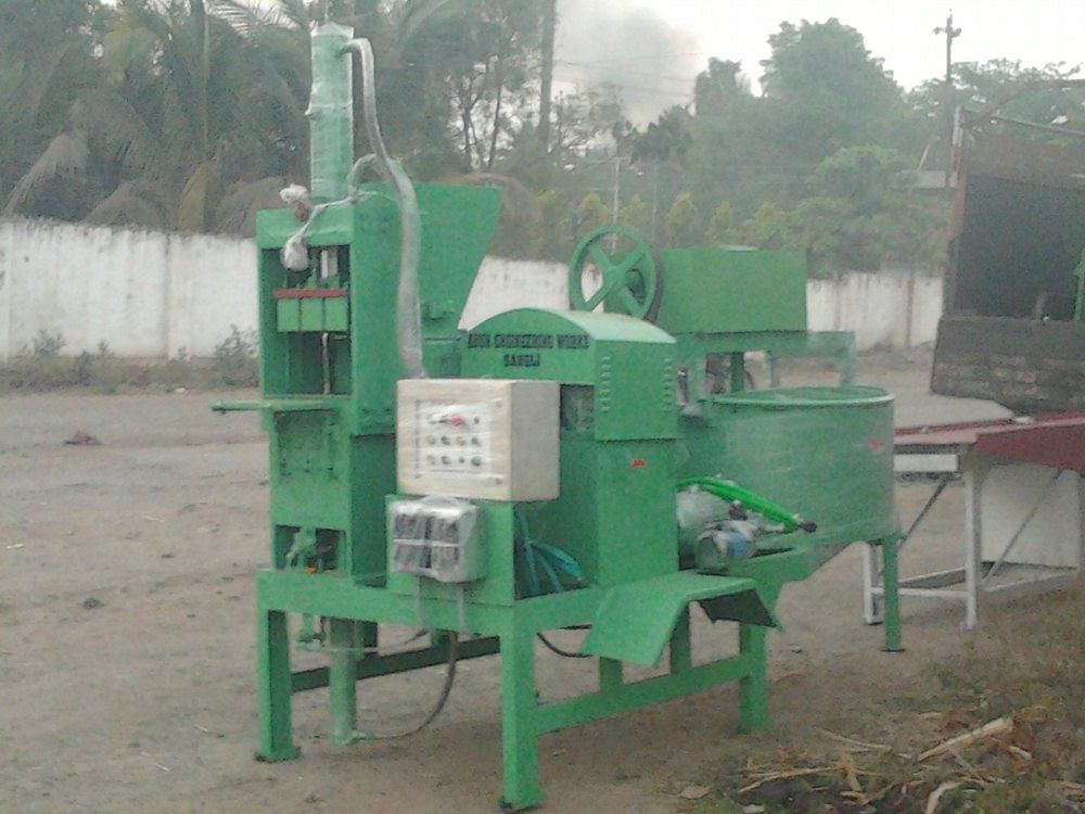 Semi Automatic Fly Ash Brick Making Machine, 2 mm, 500-1000 bricks per hour