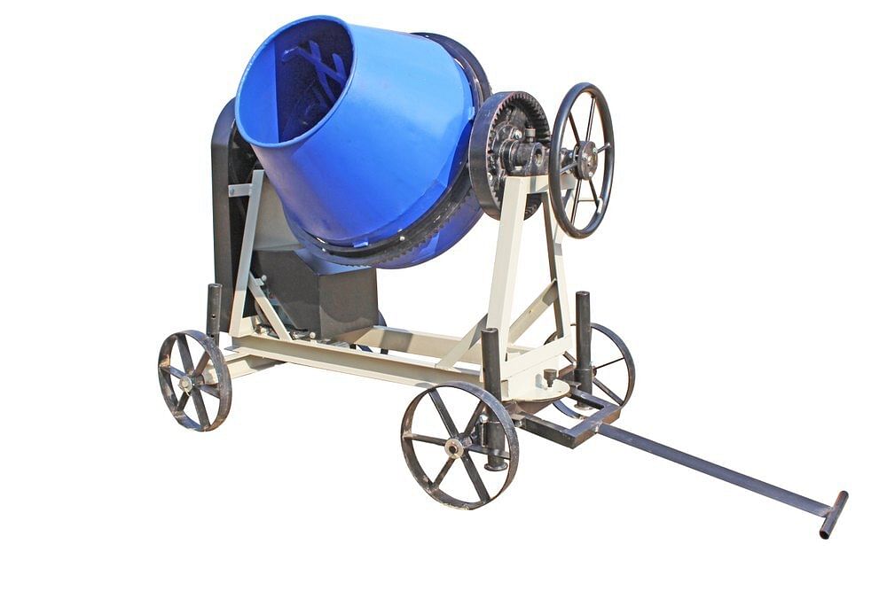 Semi-Automatic Half Bag Concrete Mixer Machine, Speed: 15 round per minute