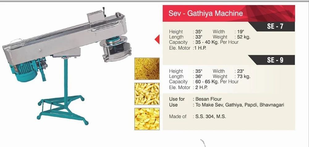 Semi-Automatic Masala Chana Namkeen Making Machine, For Commercial, 0-25