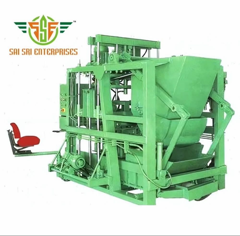 Semi Automatic Paver Brick Making Machine, 1000 Per Hour