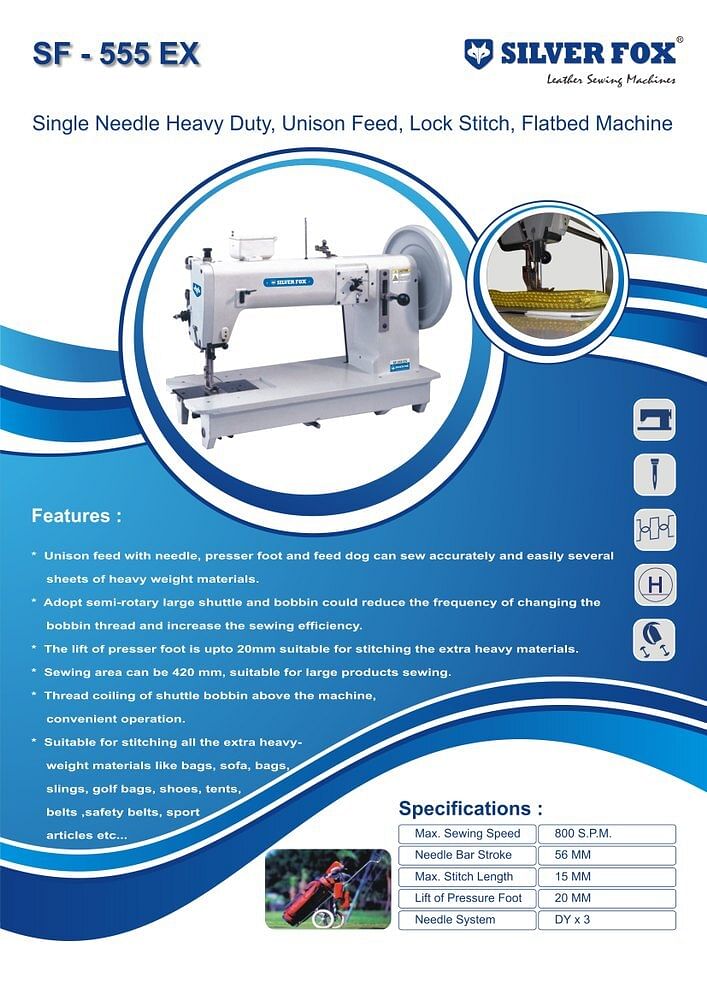 Semi-Automatic Single Needle Heavy Duty Sewing Machine