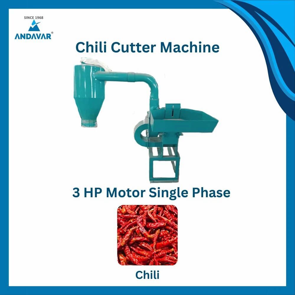 Semi Automatic Single Phase Chilly Cutter Machine, 30 Kg/hr