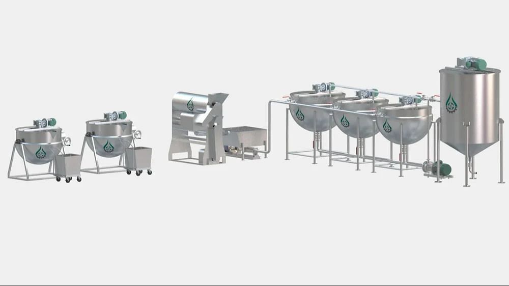 Semi-Automatic S.S-304 Fruit Juice Processing Plant, Up To 1000 Liters