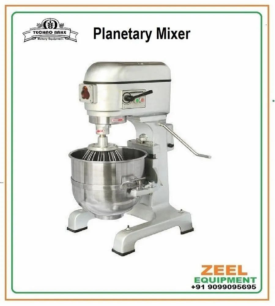 Semi-Automatic Stainless Steel Techno Bake Planetary Mixer, Voltage: 220 V, Capacity: 20 L