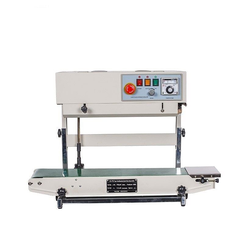 Semi-Automatic Stainless Steel Continuous Band Sealer Machine, Vertical