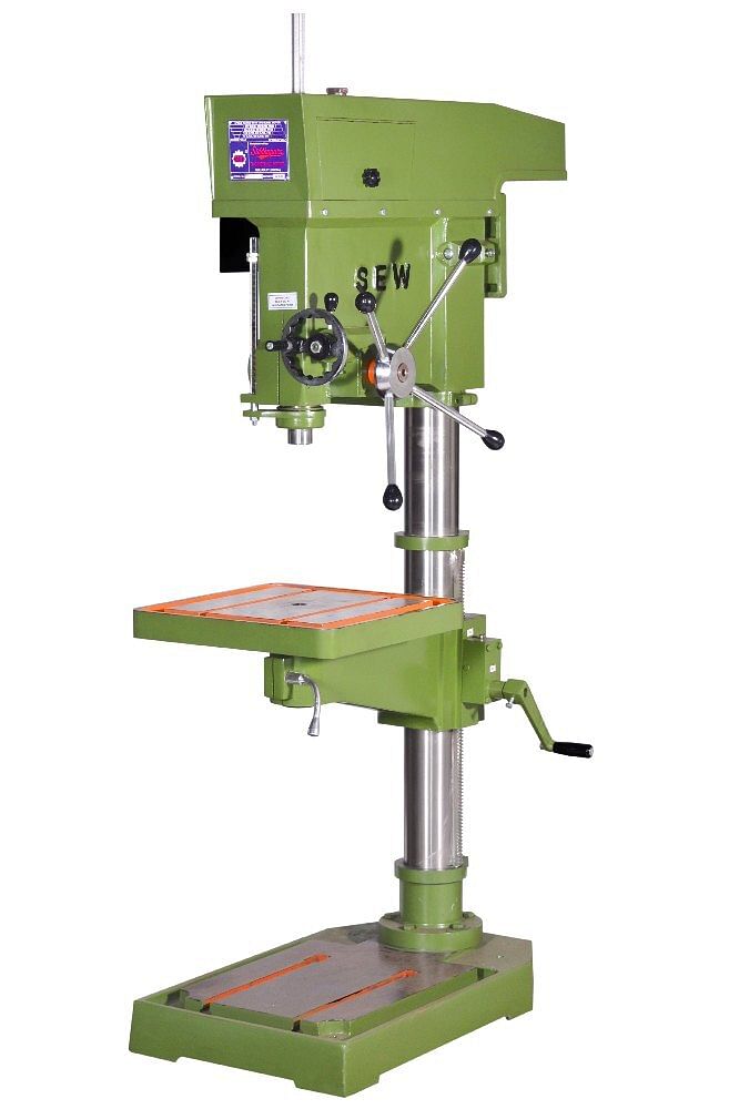 Sew Siddhapura Drilling Machine SEW-S/32X380, Spindle Travel: 250MM, Drilling Capacity (Steel): 32MM