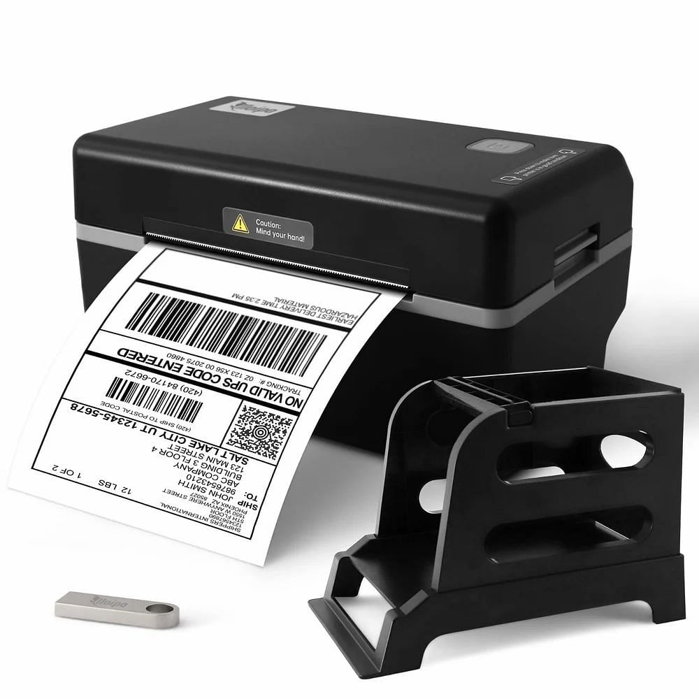 SHIPPING LABEL THERMAL PRINTER MOIPO, Max. Print Width: 4 Inches, Resolution: 203 DPI (8 dots/mm)