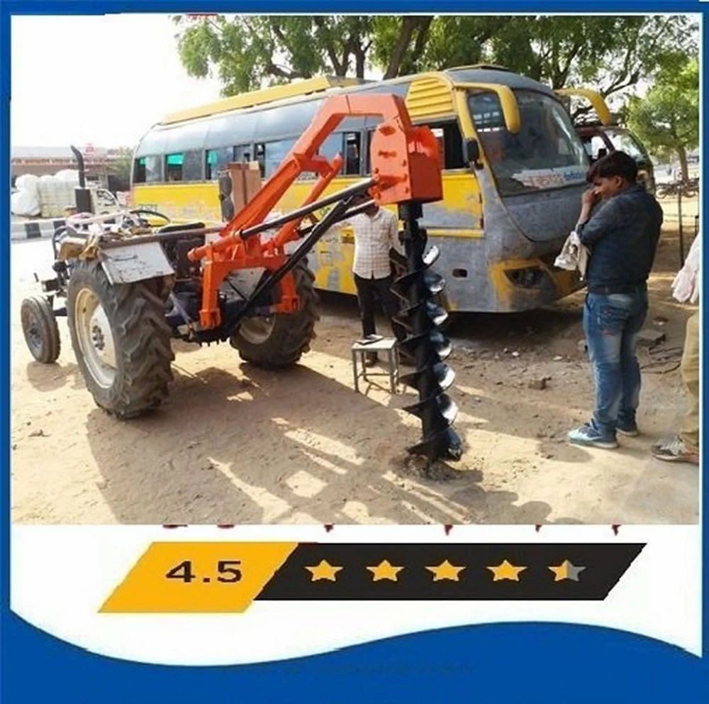 Sii Tractor Operated Post Hole Digger, For Agriculture & Farming, Diesel