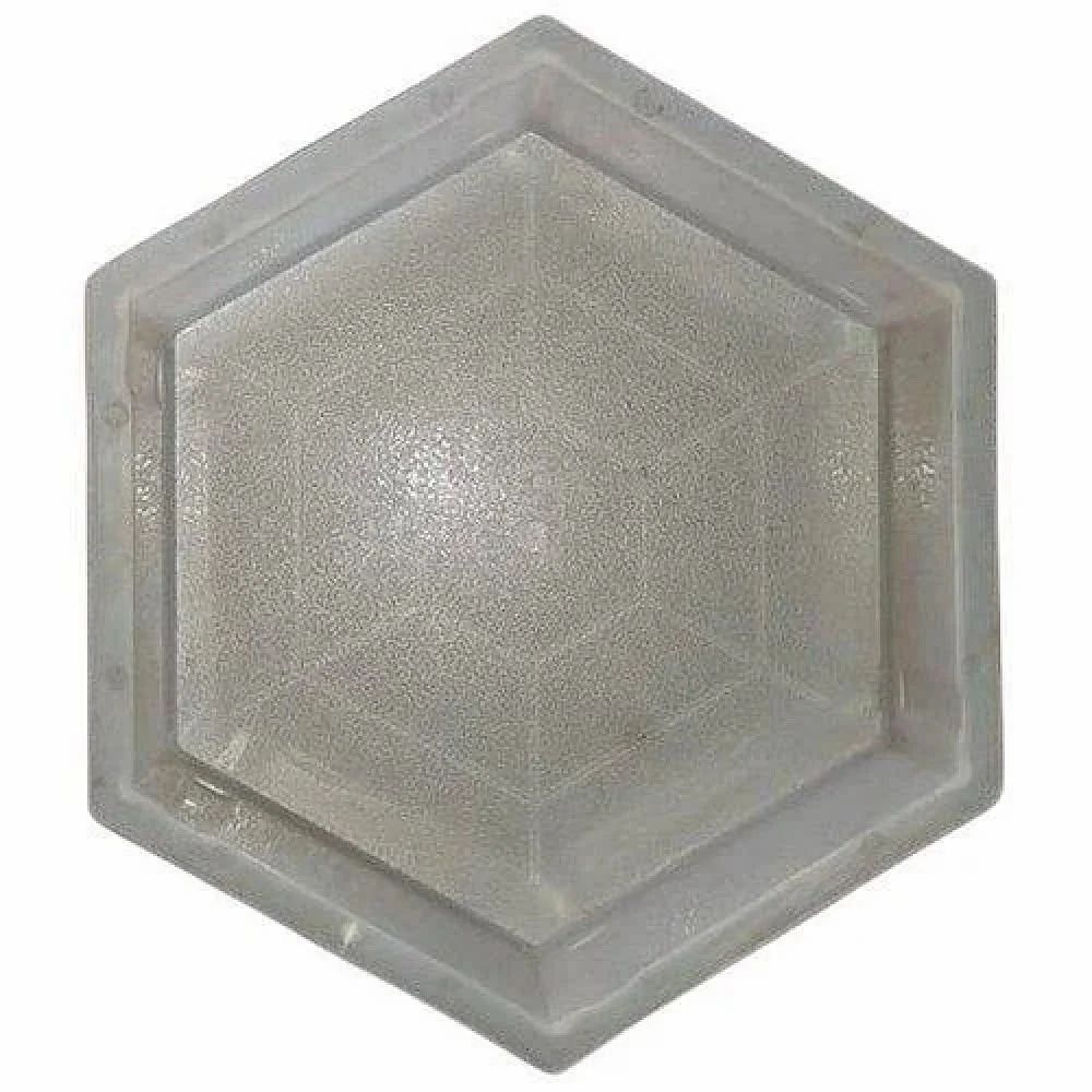 Silicon Hexagon Silicone Plastic Mould, Thickness: 60mm