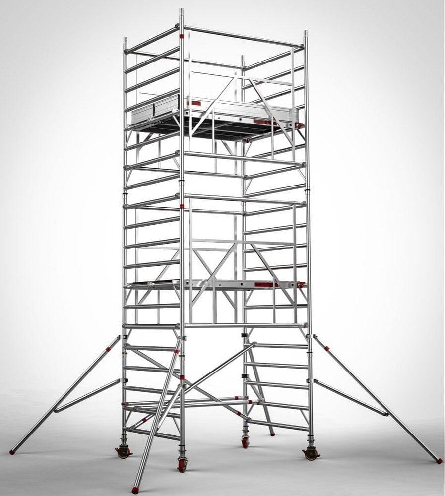 Silver Aluminium Scaffold Tower, 4