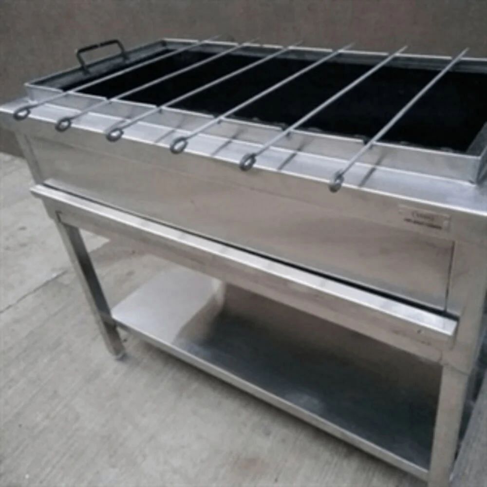 Silver Barbecue Grill Machine