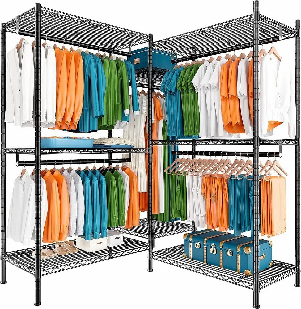 Silver Garment Display Rack