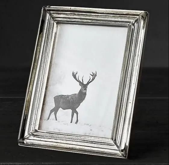 Silver Glass Photo Frame, For Decoration, Size: 12""