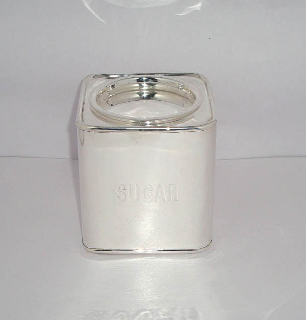 Silver Metal Kitchen Containers, Round, Capacity: 300-500g