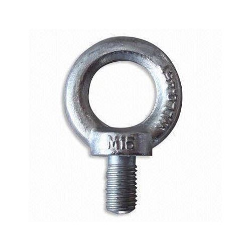 Silver Mild Steel MS Eye Bolt, For Industrial, Size: M16